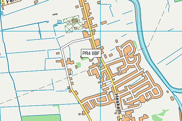 PR4 6BF map - OS VectorMap District (Ordnance Survey)