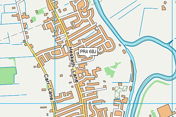 PR4 6BJ map - OS VectorMap District (Ordnance Survey)