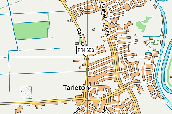 Carr Lane Playing Field map (PR4 6BS) - OS VectorMap District (Ordnance Survey)