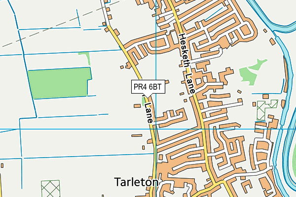 PR4 6BT map - OS VectorMap District (Ordnance Survey)