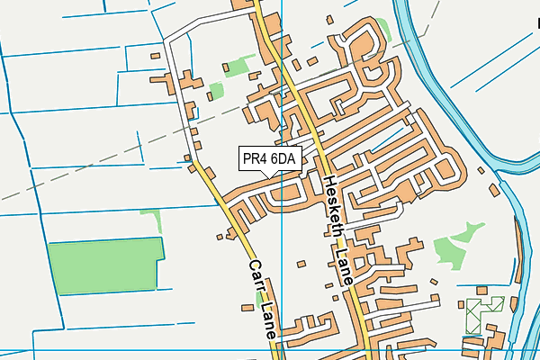 PR4 6DA map - OS VectorMap District (Ordnance Survey)