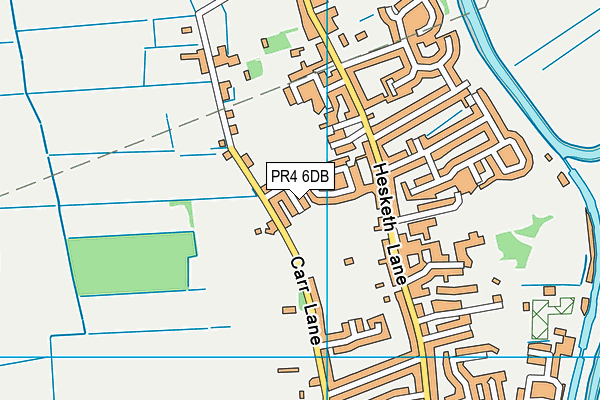 PR4 6DB map - OS VectorMap District (Ordnance Survey)