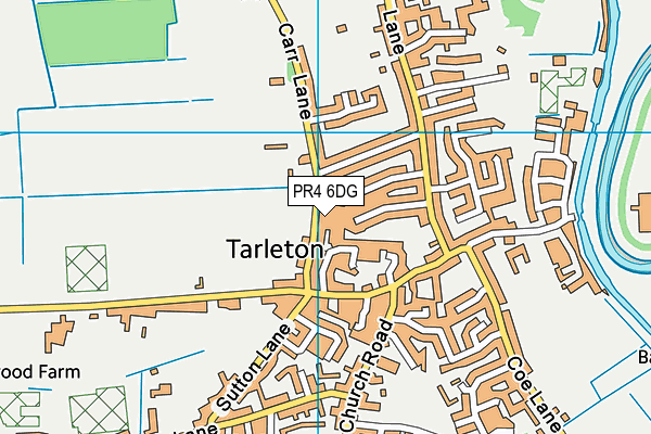 PR4 6DG map - OS VectorMap District (Ordnance Survey)