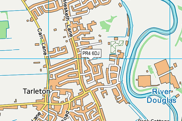 PR4 6DJ map - OS VectorMap District (Ordnance Survey)