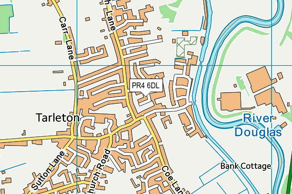 PR4 6DL map - OS VectorMap District (Ordnance Survey)