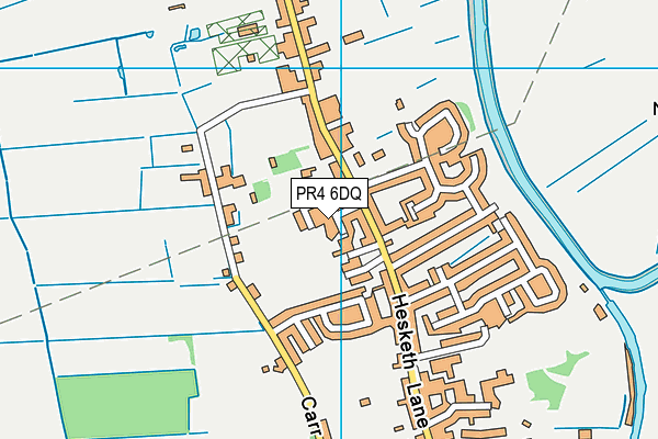 PR4 6DQ map - OS VectorMap District (Ordnance Survey)