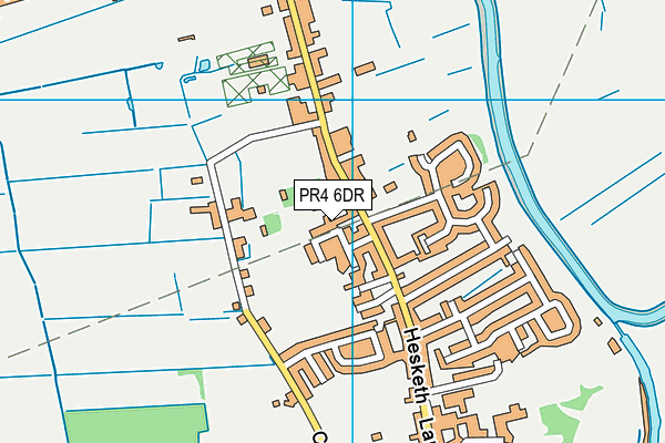 PR4 6DR map - OS VectorMap District (Ordnance Survey)
