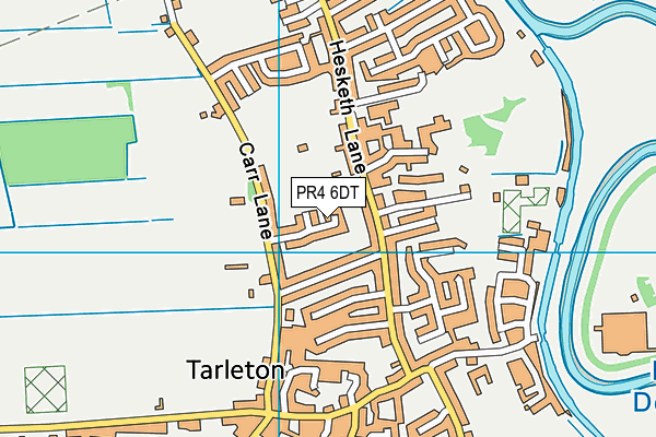 PR4 6DT map - OS VectorMap District (Ordnance Survey)