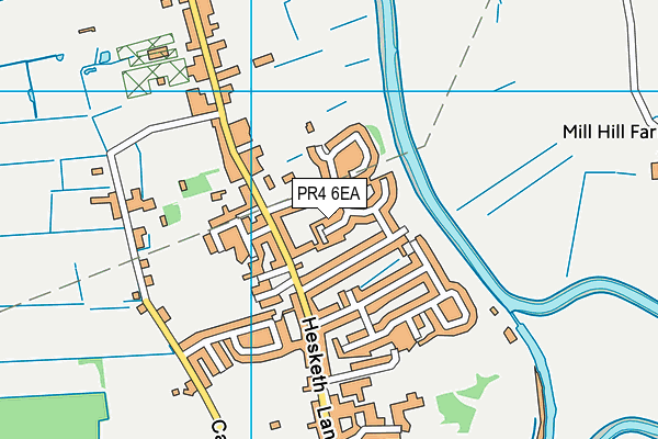 PR4 6EA map - OS VectorMap District (Ordnance Survey)