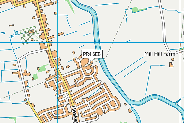 PR4 6EB map - OS VectorMap District (Ordnance Survey)