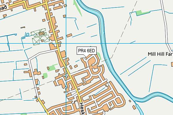 PR4 6ED map - OS VectorMap District (Ordnance Survey)