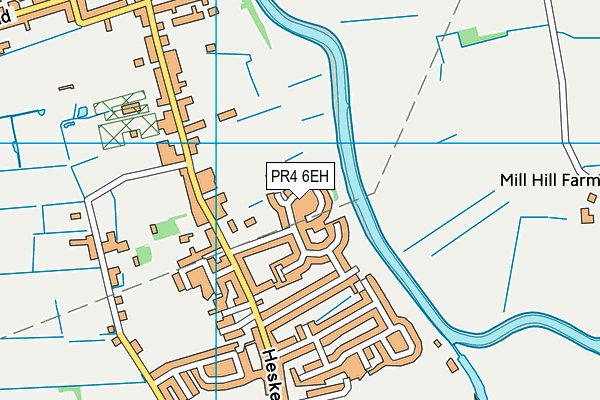 PR4 6EH map - OS VectorMap District (Ordnance Survey)