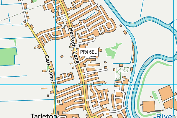 PR4 6EL map - OS VectorMap District (Ordnance Survey)