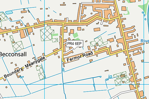 PR4 6EP map - OS VectorMap District (Ordnance Survey)