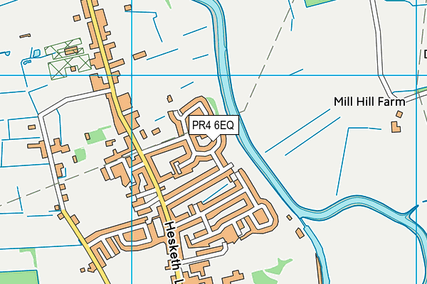PR4 6EQ map - OS VectorMap District (Ordnance Survey)