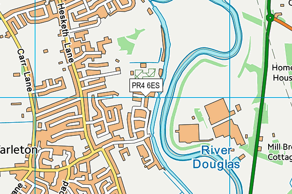 PR4 6ES map - OS VectorMap District (Ordnance Survey)