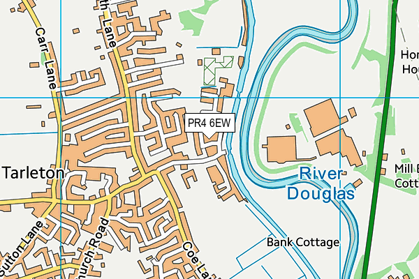 PR4 6EW map - OS VectorMap District (Ordnance Survey)