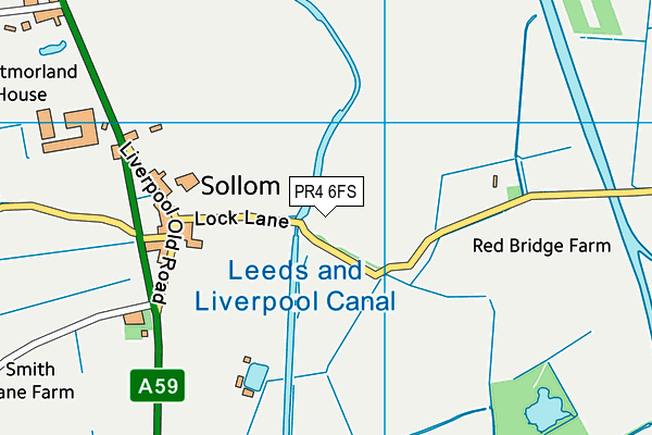 PR4 6FS map - OS VectorMap District (Ordnance Survey)