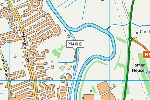 PR4 6HD map - OS VectorMap District (Ordnance Survey)