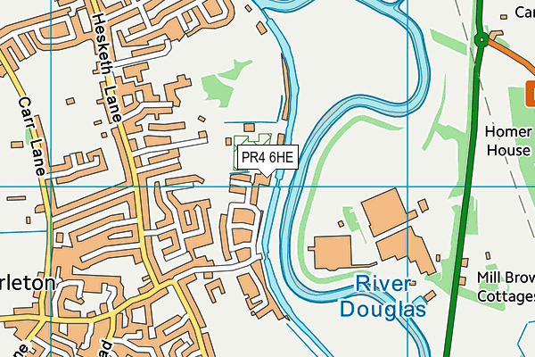 PR4 6HE map - OS VectorMap District (Ordnance Survey)