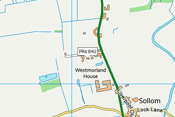 PR4 6HU map - OS VectorMap District (Ordnance Survey)