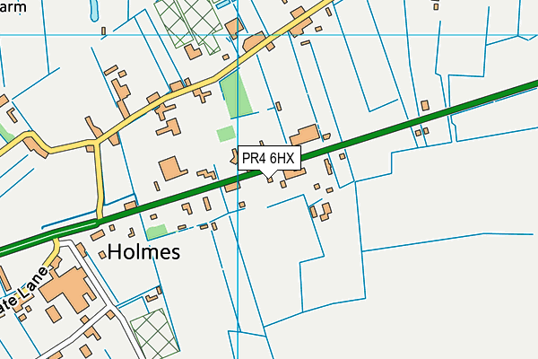 PR4 6HX map - OS VectorMap District (Ordnance Survey)