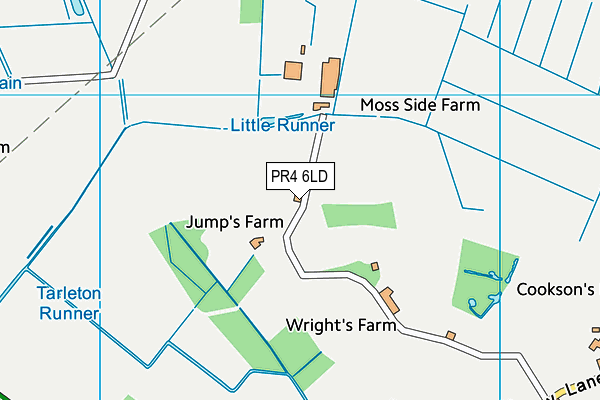 PR4 6LD map - OS VectorMap District (Ordnance Survey)