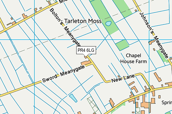 PR4 6LG map - OS VectorMap District (Ordnance Survey)
