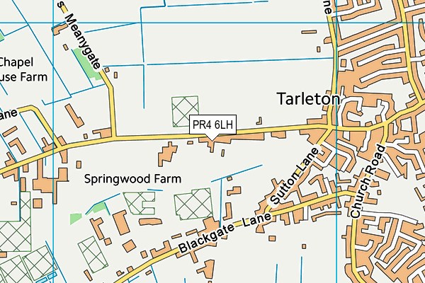 Map of TARLETON PLANT CENTRE LTD at district scale