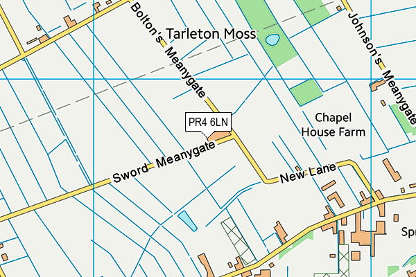 PR4 6LN map - OS VectorMap District (Ordnance Survey)