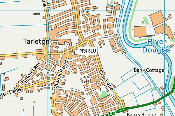 PR4 6LU map - OS VectorMap District (Ordnance Survey)