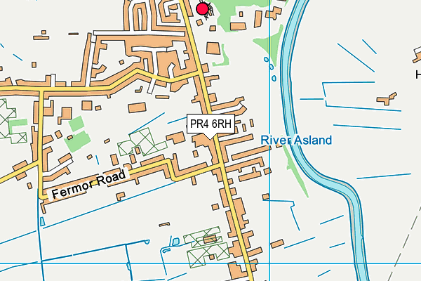 PR4 6RH map - OS VectorMap District (Ordnance Survey)