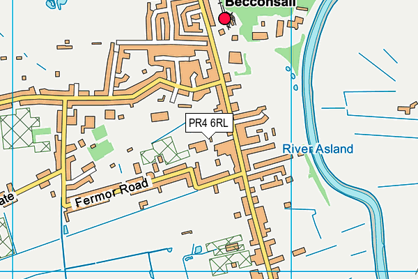 PR4 6RL map - OS VectorMap District (Ordnance Survey)