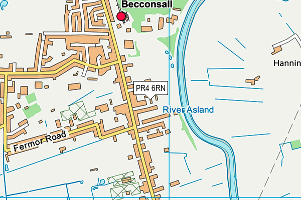 PR4 6RN map - OS VectorMap District (Ordnance Survey)