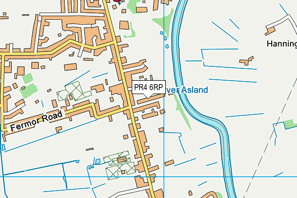 PR4 6RP map - OS VectorMap District (Ordnance Survey)