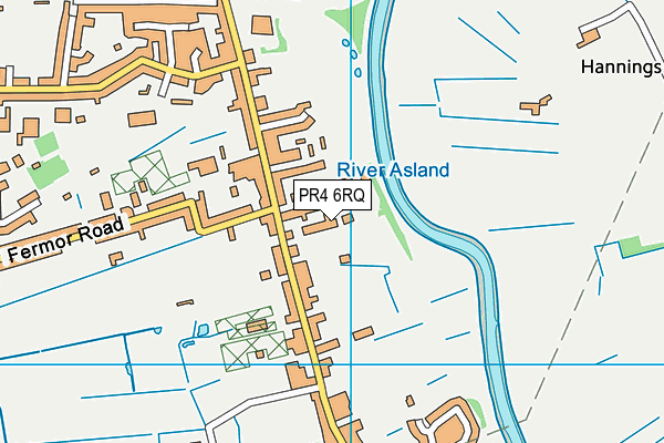 PR4 6RQ map - OS VectorMap District (Ordnance Survey)