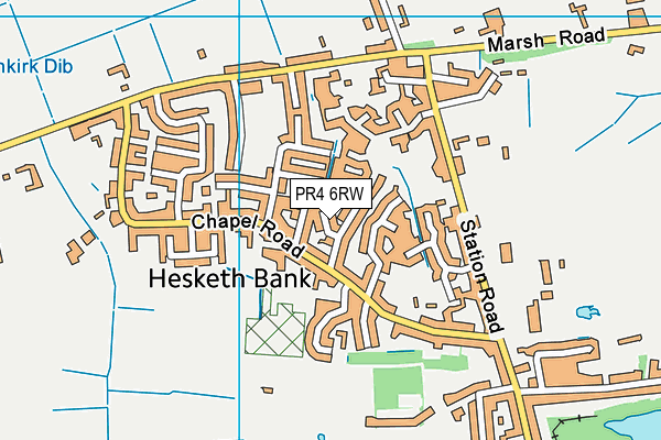 Map of HESKETH HEALTHCARE LIMITED at district scale