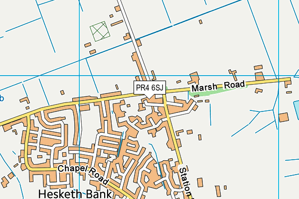 PR4 6SJ map - OS VectorMap District (Ordnance Survey)