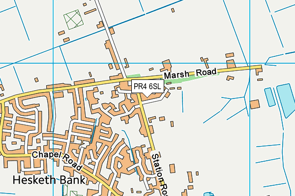 PR4 6SL map - OS VectorMap District (Ordnance Survey)
