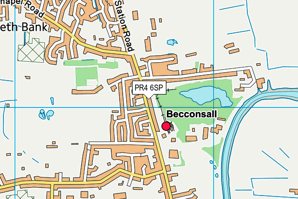 PR4 6SP map - OS VectorMap District (Ordnance Survey)
