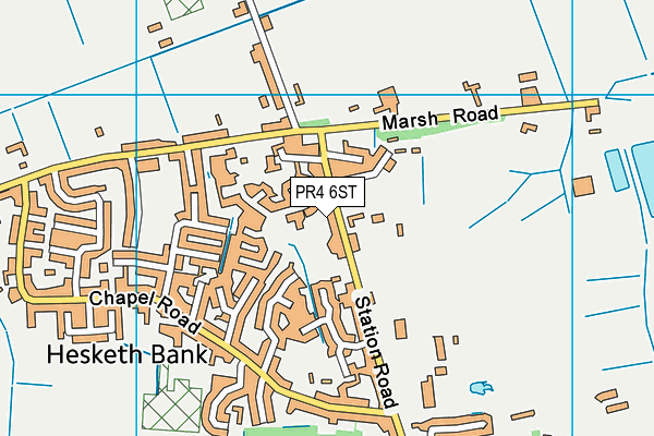 PR4 6ST map - OS VectorMap District (Ordnance Survey)