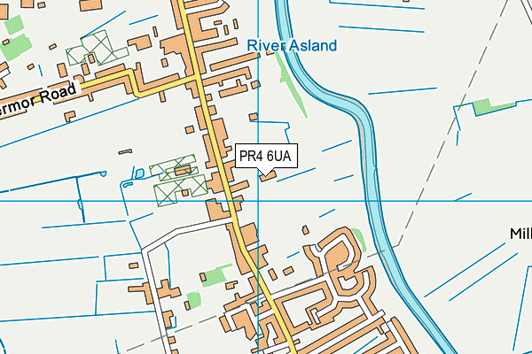 PR4 6UA map - OS VectorMap District (Ordnance Survey)