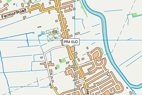 PR4 6UD map - OS VectorMap District (Ordnance Survey)