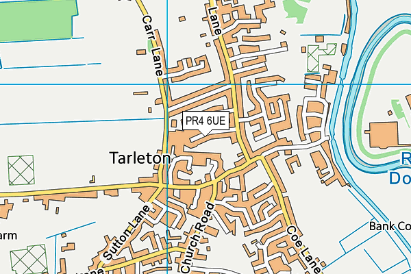 PR4 6UE map - OS VectorMap District (Ordnance Survey)