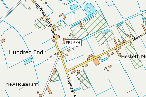 PR4 6XH map - OS VectorMap District (Ordnance Survey)