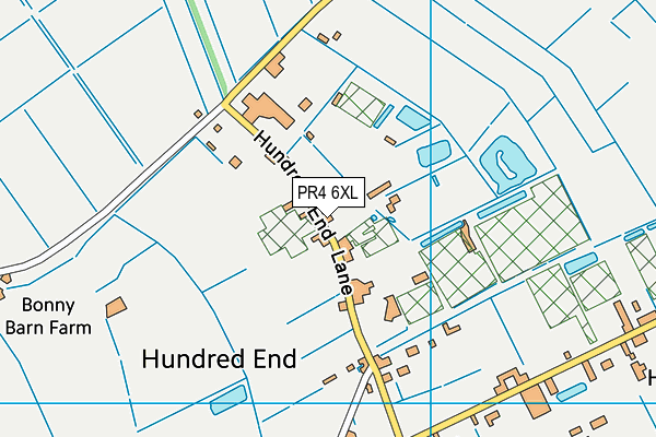 PR4 6XL map - OS VectorMap District (Ordnance Survey)
