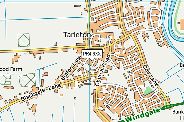 PR4 6XX map - OS VectorMap District (Ordnance Survey)