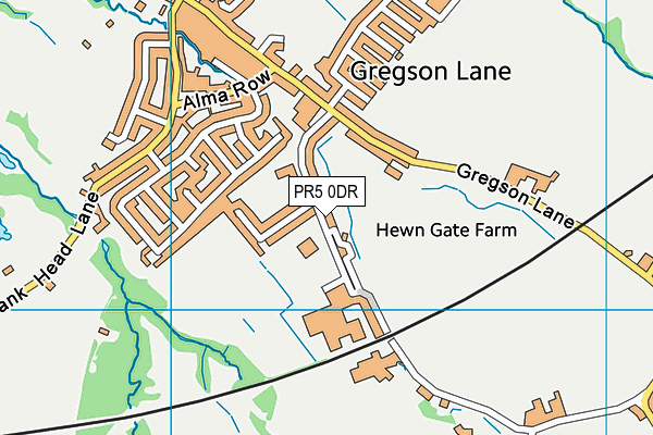 Brindle Gregson Lane Primary School map (PR5 0DR) - OS VectorMap District (Ordnance Survey)