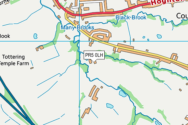 PR5 0LH map - OS VectorMap District (Ordnance Survey)