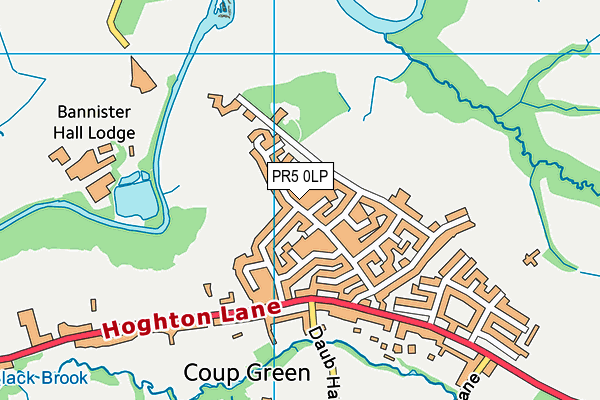 PR5 0LP map - OS VectorMap District (Ordnance Survey)